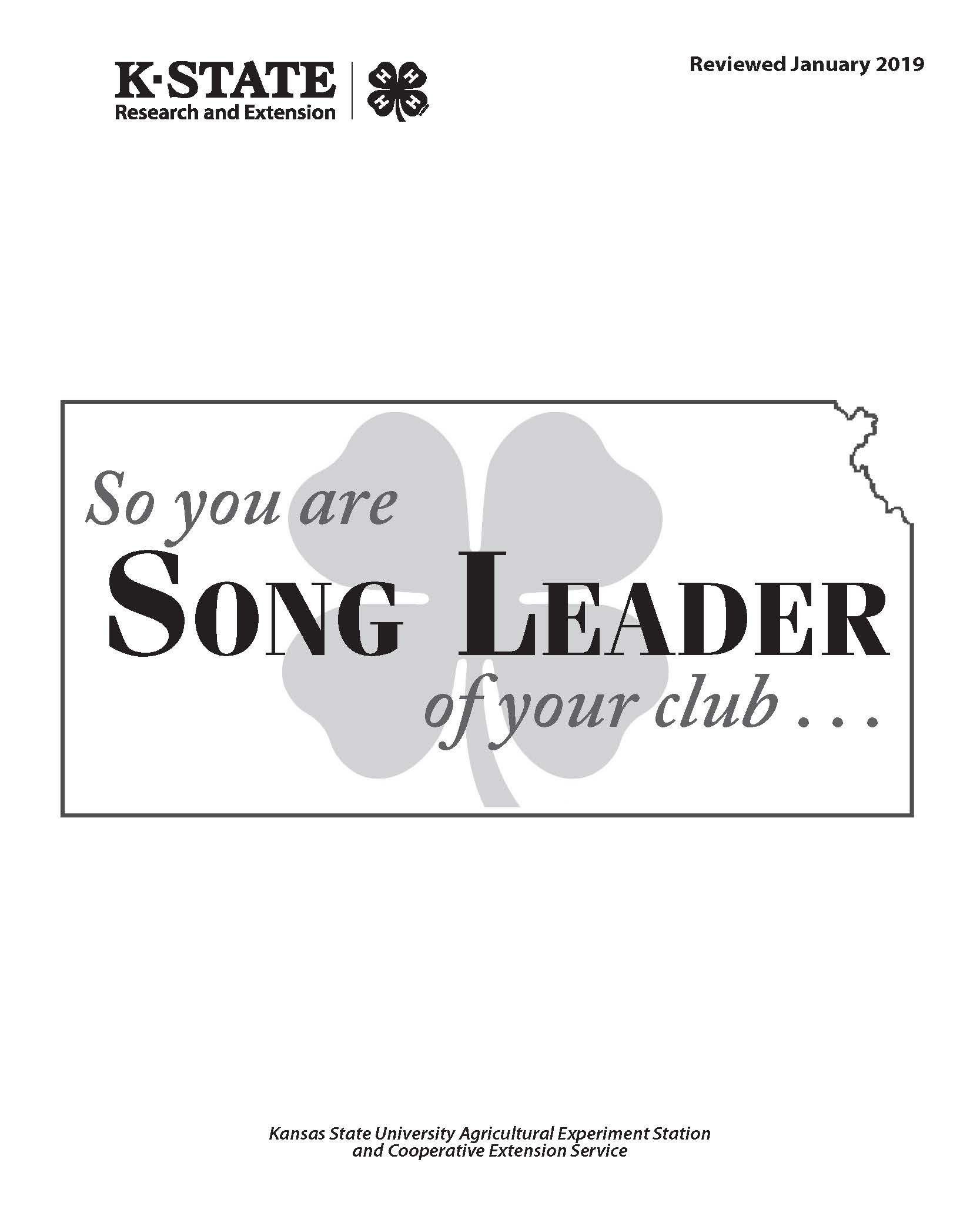 So you are the Song Leader of your club