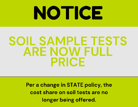 Price Change for Soil tests
