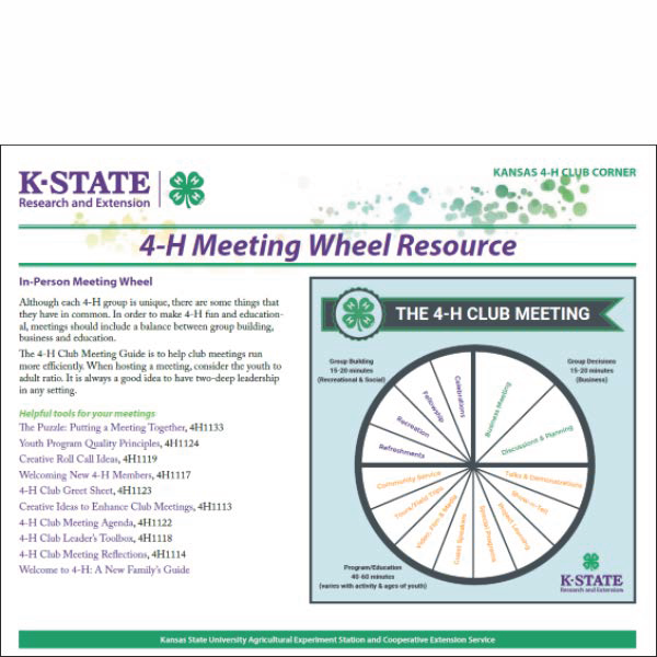 4-H Meeting Wheel Resource