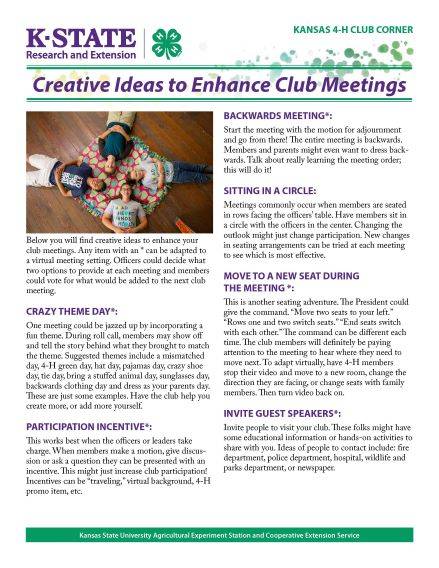 Creative Ideas to Enhance Meetings